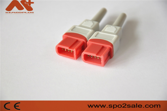 موصل IBP متوافق مع كابل Spacelabs IBP المتوافق مع 10pin باللون الأحمر