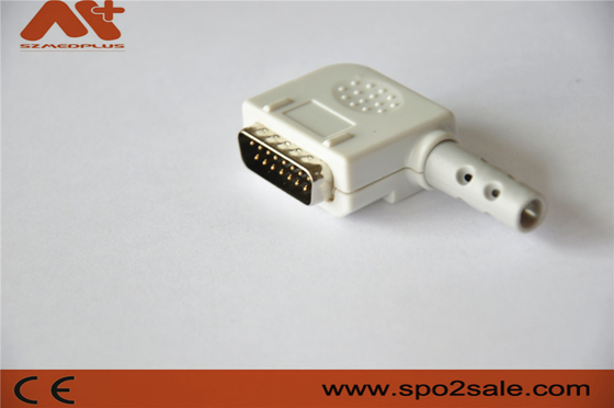 موصل EKG متوافق مع Kanz D-Sub Connector 15pin 10-lead EKG cable with Gray color
