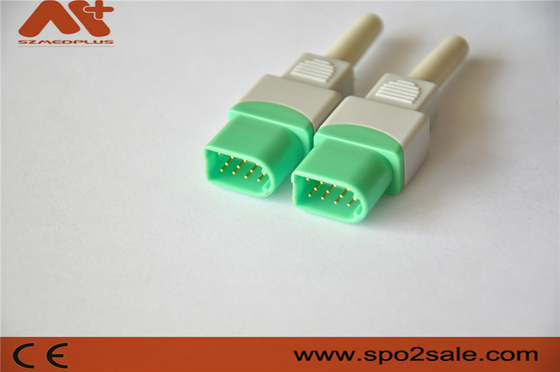موصل ECG 12Pin لملحق داتاسكوب لمراقبة المريض باللون الأخضر