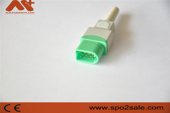 موصل ECG 12Pin لملحق داتاسكوب لمراقبة المريض باللون الأخضر