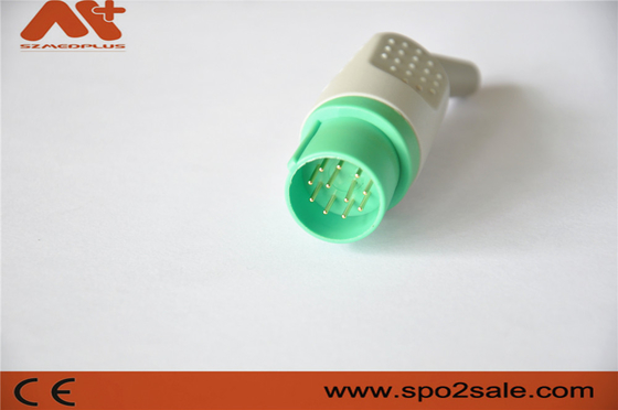 11pin Green Medical ECG Connector متوافق مع Nihon Kohden Monitor