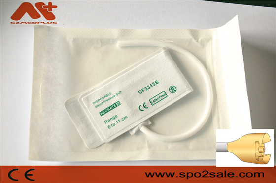 NIBP Cuff المتاح - M1870S حديثي الولادة 3 أنبوب واحد 6-11 سم
