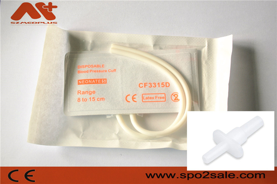 NIBP Cuff المتاح - 2525 حديثي الولادة 5 أنبوب مزدوج 8-15 سم