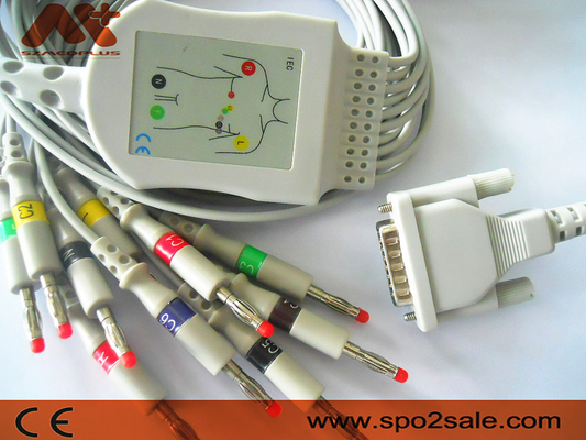 Direct Connect Edan ECG Cable 15 Pin Cable SE-1010 ، SE-1212 ، SE 601