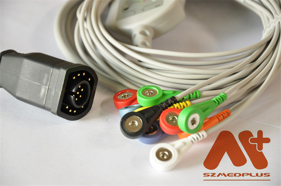 كبل مخطط كهربية القلب EKG Cable Zoll 12 Lead Cable لسلسلة Zoll E Series ، M Series