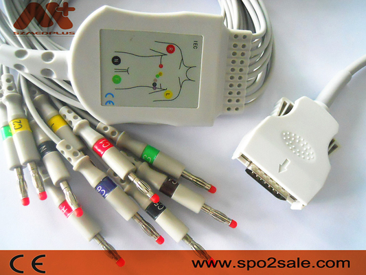 Direct Connect EKG Cable 9293-021-50 Mortara Ecg Cable لـ ELI 100 ، ELI 200 ، ELI 50
