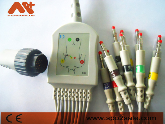 كينز PC-104 EKG Cable 16 Pin Cable For Kanz 103، 106، 107، 1201، 302، 303