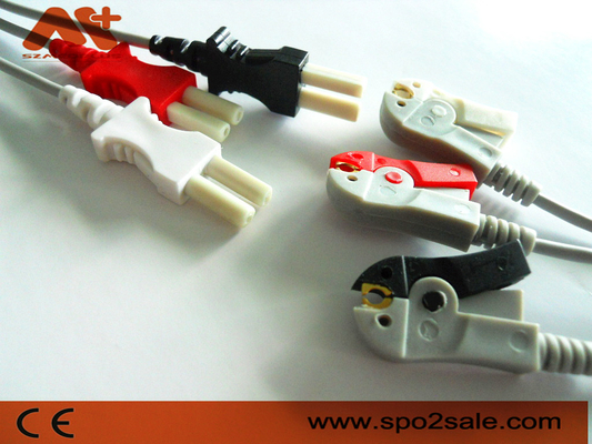 Spacelabs متوافق مع 3 مشبك رصاص ECG Leadwire - 700-0006-00