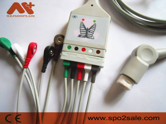 كابل جذع ECG متوافق مع 5 أسلاك من فيليبس - M1520A