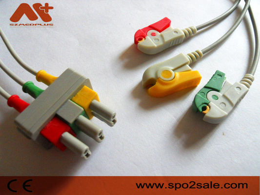 فيليبس متوافق مع 3 مشابك الرصاص ECG Leadwire - M1613A