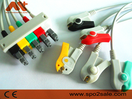 فيليبس متوافق مع 5 مشابك رصاص ECG Leadwire - M1633A