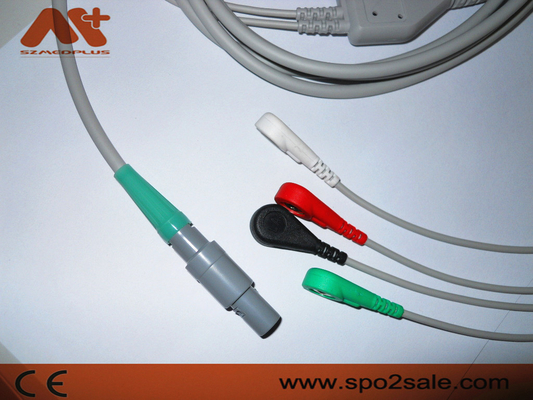 Petas 165R ، 260R ، 300 ، K-250 ، KMA160R متوافق مع 4 كبلات ECG متصلة مباشرة