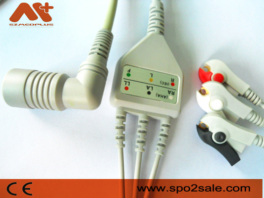 Omron> Colin BP-88 ، BP-306 متوافق مع 3 كابل توصيل مباشر لمخطط كهربية القلب