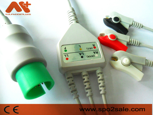 TPU Spacelabs Ecg Cable Ultraview 3 كابل الرصاص ECG 17 دبوس