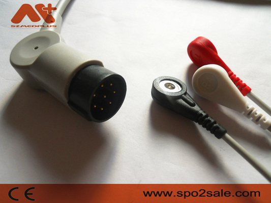 Nihon Kohden OEC-6102A، OEC-6105A، OEC-6120A، OEC-6120J، OEC-6120K متوافق مع 3 كبلات توصيل مباشر مباشر من الرصاص