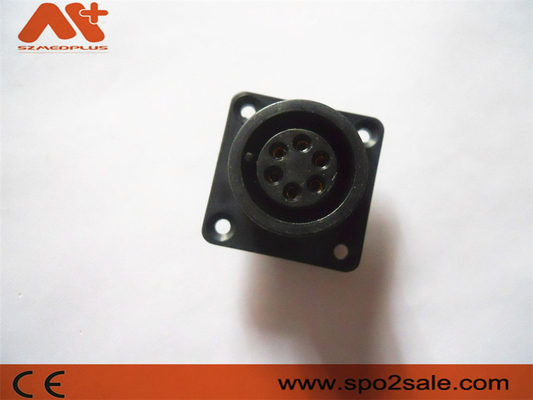 موصلات الأجهزة الطبية AAMI متوافقة مع ECG Socket 6 Pin