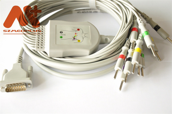 سلامة كابل TPU IEC AHA EKG لـ EDAN SE 601 تخطيط القلب