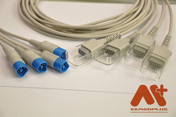 8Pin To DB9 Philips Spo2 Extension Philips M1943A لمقياس التأكسج النبضي