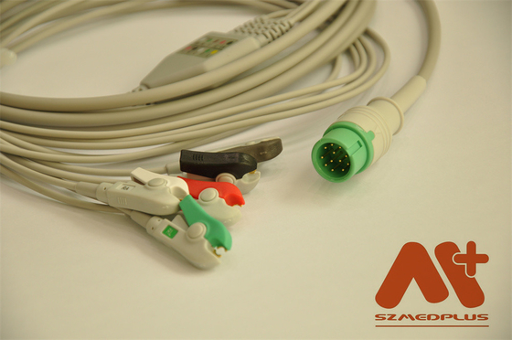 Comen C21 C30 C50 C70 C90 C100 متوافق قطعة واحدة كابل ECG 5 رصاص