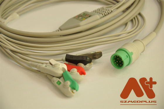 Comen C21 C30 C50 C70 C90 C100 متوافق قطعة واحدة كابل ECG 5 رصاص